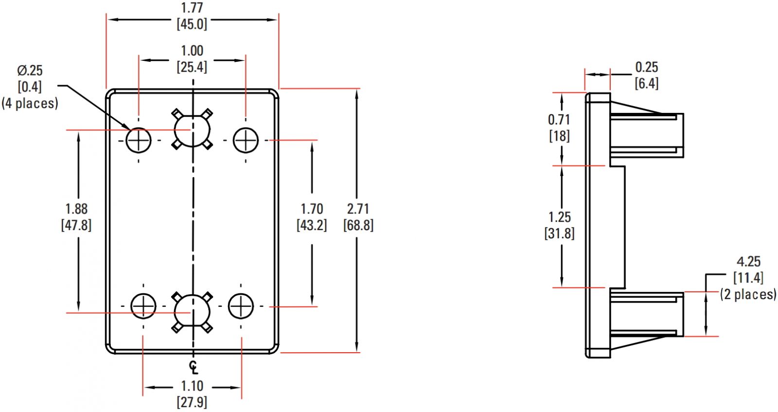 כיסוי הגנה לממסר מצב מוצק CRYDOM SSR KS101